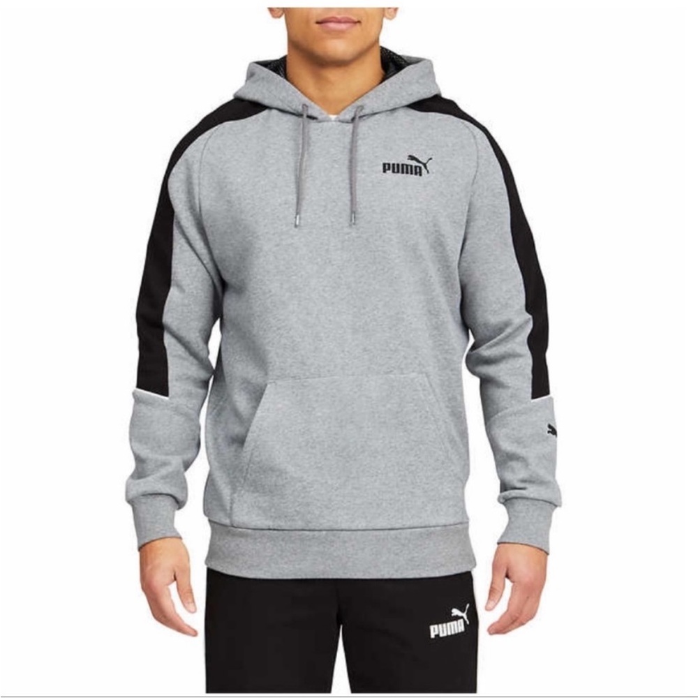 NWT PUMA Men Hoodie GRAY - size M - winter cozy comfy
